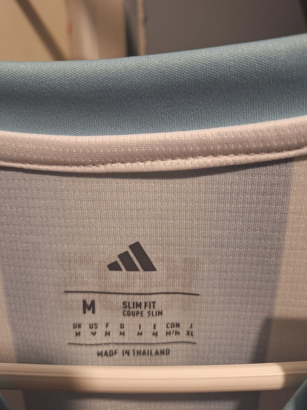 adidas Light Blue, White & Navy Messi #10 Soccer Jersey